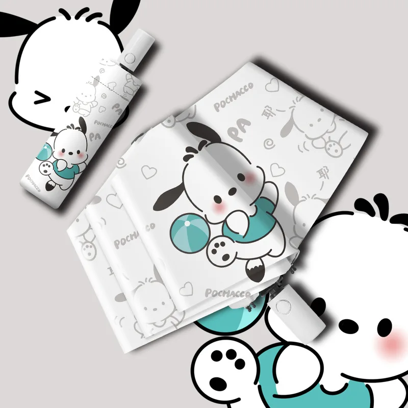 

2023 New Umbrella Cartoon Folding Sunny And Rainy Dual-use New Vinyl Sunscreen Umbrella Cute Automatic Umbrella