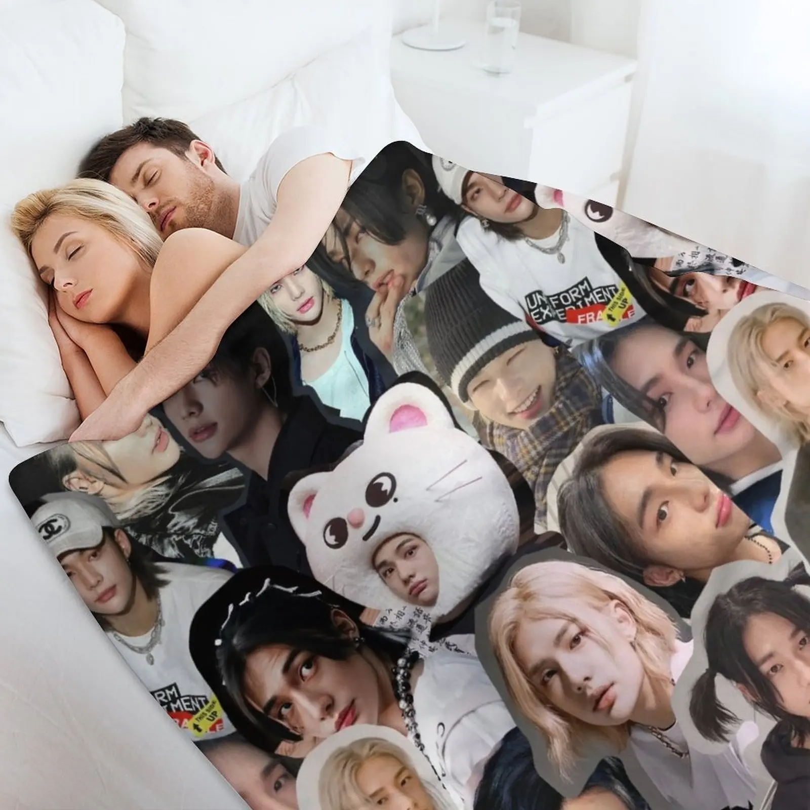 Коллаж Hyunjin одеяло Furrys красивые одеяла