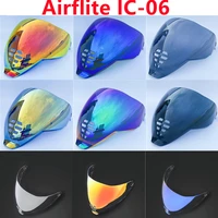 visera casco moto helmet windshield for icon ic 06 airflite viseira capacete uv protection sunshield windproof helmet accessorie