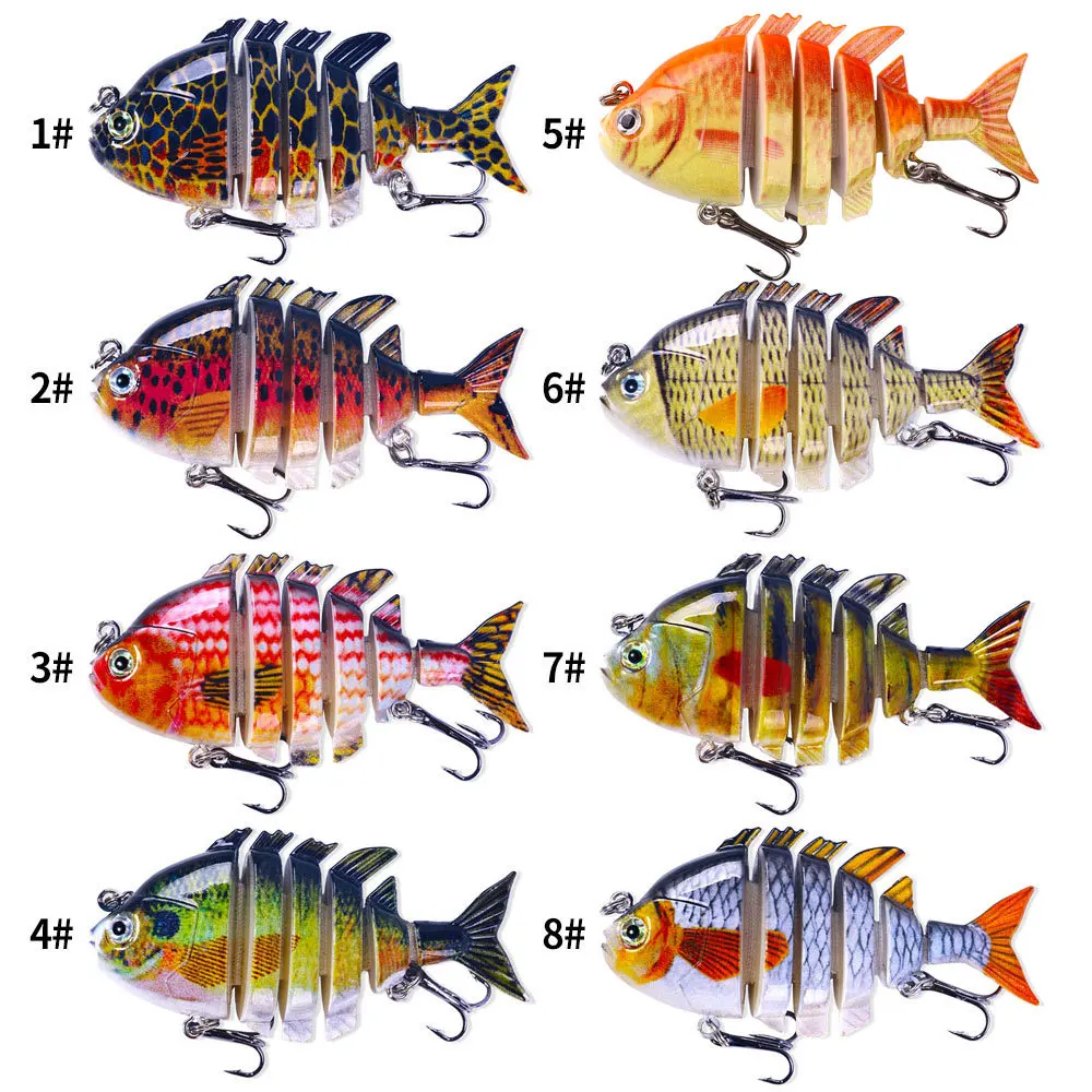 8 см-15 г многосоставные приманки для плавания Panfish Bluegill жесткие окуня с верхней