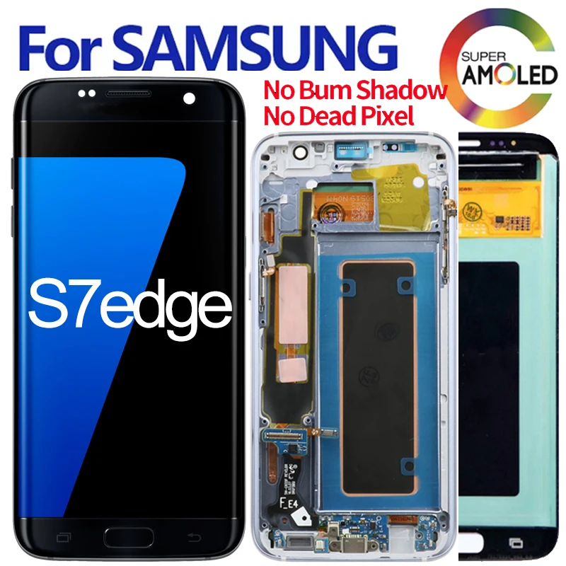 

Original AMOLED 5.5'' For Samsung Galaxy S7 Edge LCD G935F Display Screen Touch Replacement