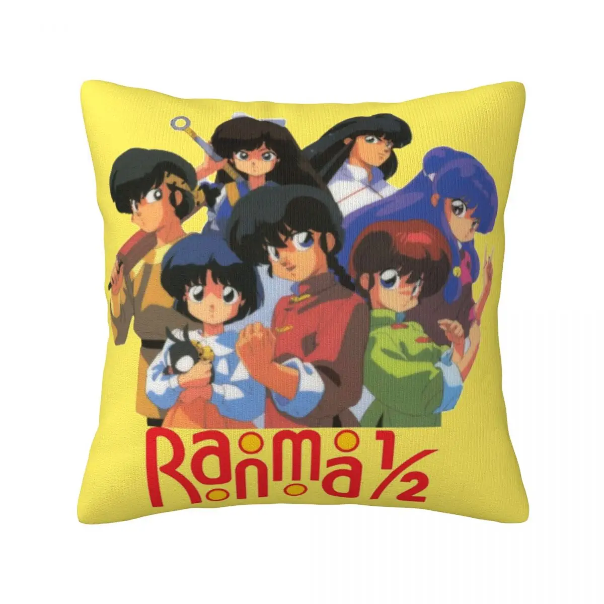 

Ranma Group с логотипом подушки Чехол genma saotome японская симпатичная подушка из полиэстера для кровати чехол на молнии летняя кавайная крышка