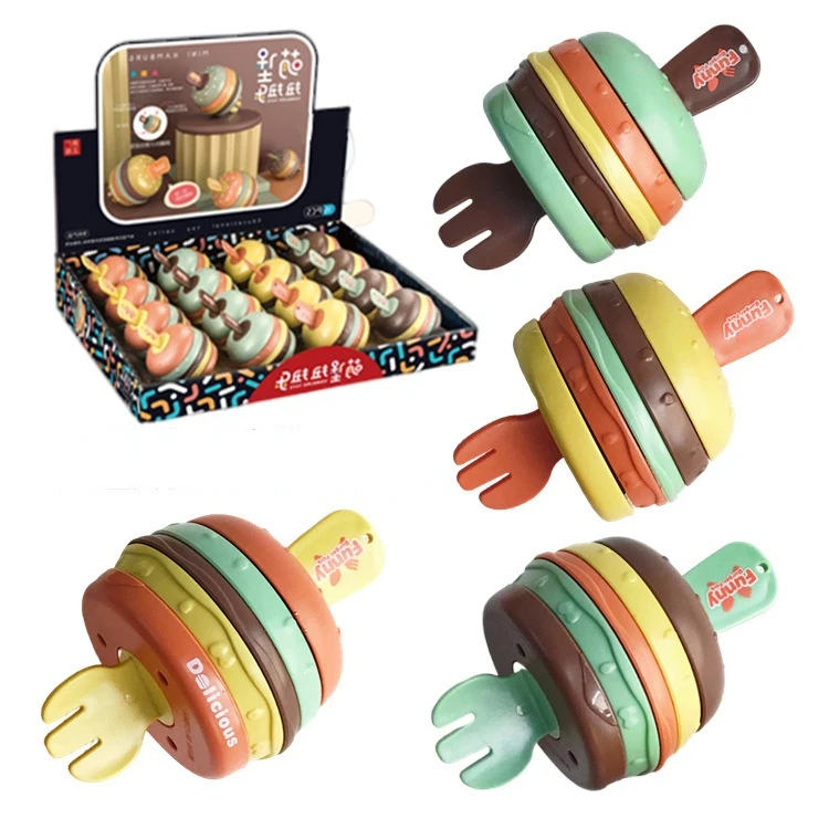 

New Hamburger Cute Fun Mini Hamburger Twist Music Children's Puzzle Baby Early Education Decompression Toy Desk Toy