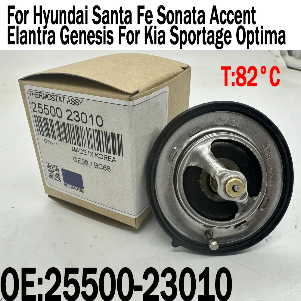 

2550023010 / 25500-23010 Engine Coolant Thermostat For Hyundai Santa Fe Sonata Accent / Kia Sportage Optima Forte Tucson 1996-16