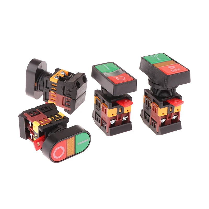 1 шт. двойная кнопка APBB-22N овальная головка с подсветкой кнопочный переключатель