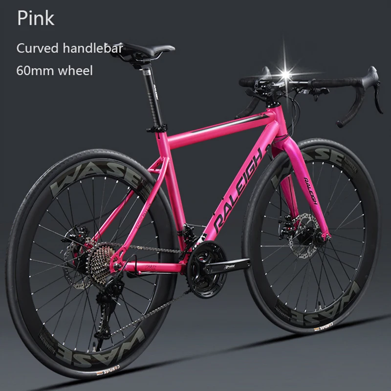 Дорожный велосипед 700C 27/ 30 скоростей дисковый тормоз гоночный рама из