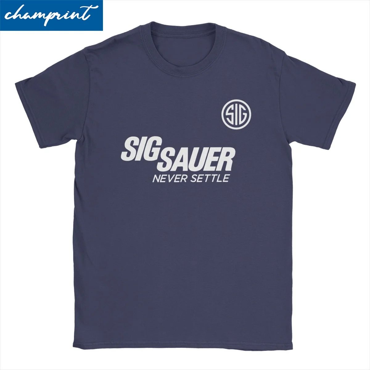 

Sigsauer Firearm Tactical Gun Men Women T Shirt Crazy Tees Short Sleeve Crewneck T-Shirt Pure Cotton Gift Idea Clothes