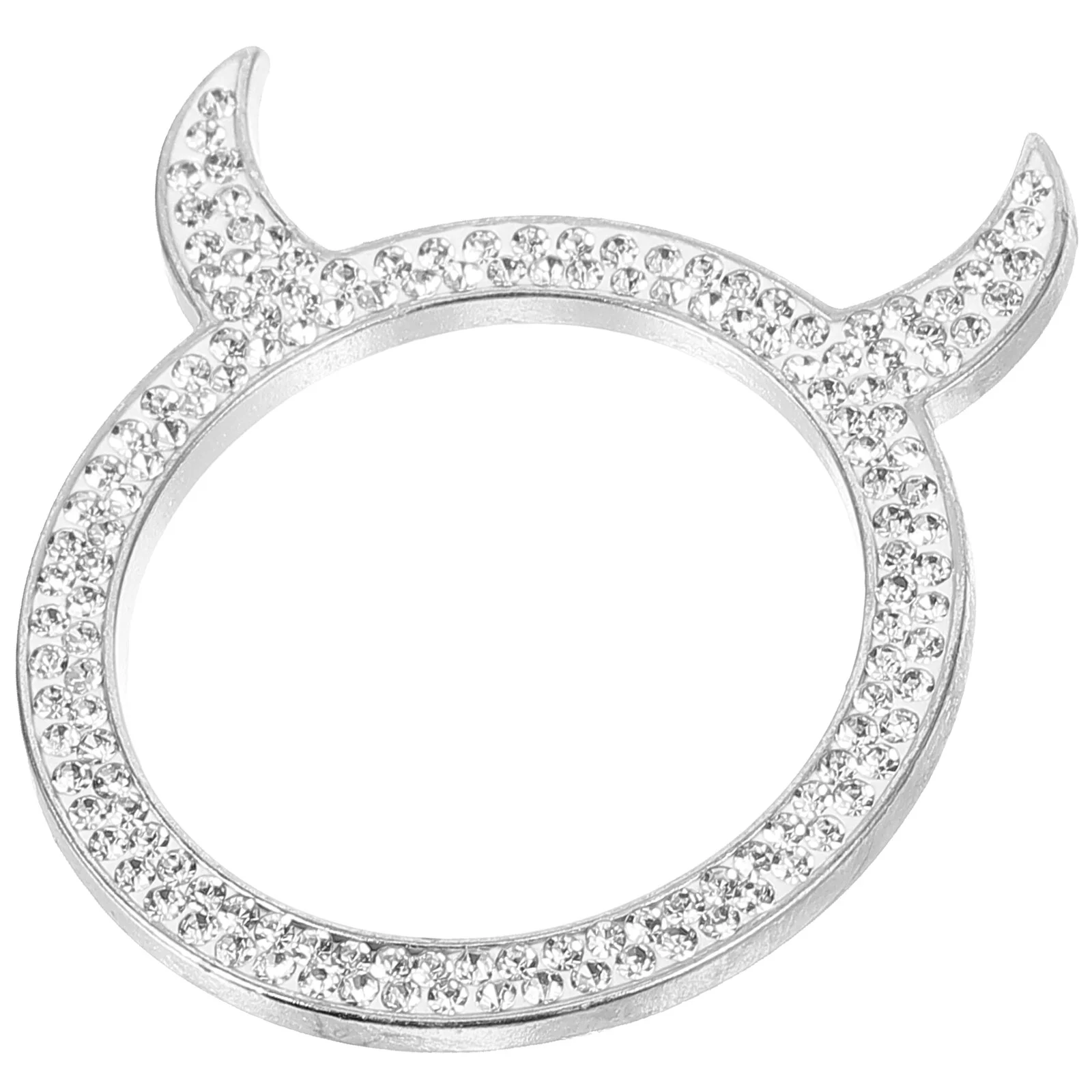 

Car Decorations Interior Aesthetic Start Button Cover Accessories Ignition Ring Rhinestone Stop Push Zinc Alloy Miss