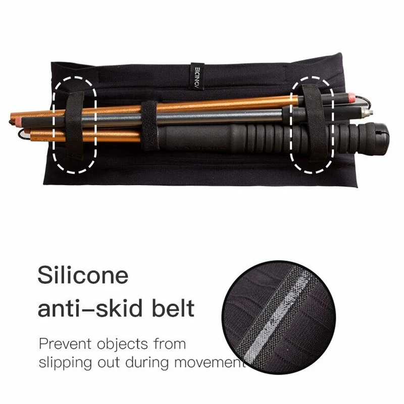 AONIJIE W8116 Woven Elastic Sports Waist Bag Running Belt with 250ml Soft Flask