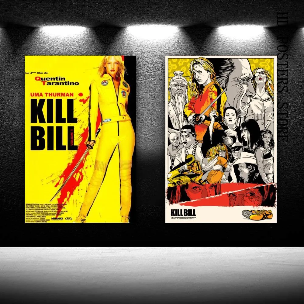 

Kill Bill Tarantino 2004 Retro Movie Merchandise Decorative HD Painting Canvas Print Wall Art Living Room Posters Bedroom