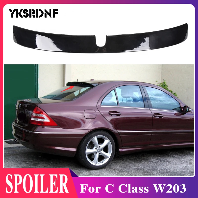 

YKSRDNF For Mercedes-benz W203 AMG Style High quality carbon fiber Unpainted Primer Rear Roof Spoiler Car Wing 2000-2007