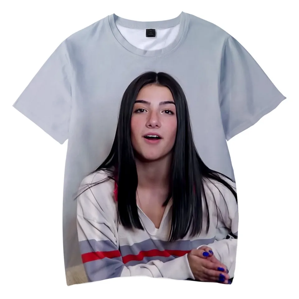 

Charli Damelio men/Women's Short Sleeve Hot Sale The Hype House Addison Rae boy/girl'sT-shirt Popular Unisex T-Shirt Oversized