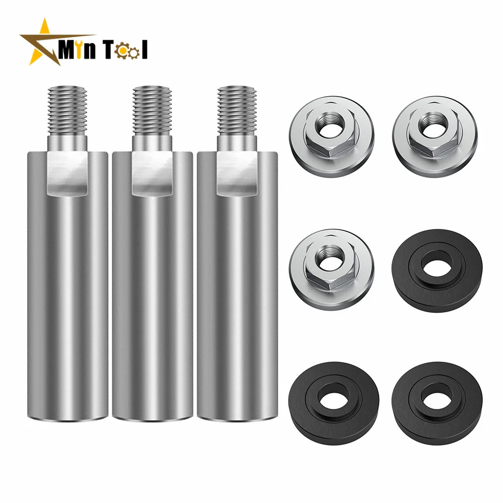 

M10 M14 Angle Grinder Extension Connecting Rod Extender Shaft Set for Rotary Polisher Car Polisher Power Tool Accessories