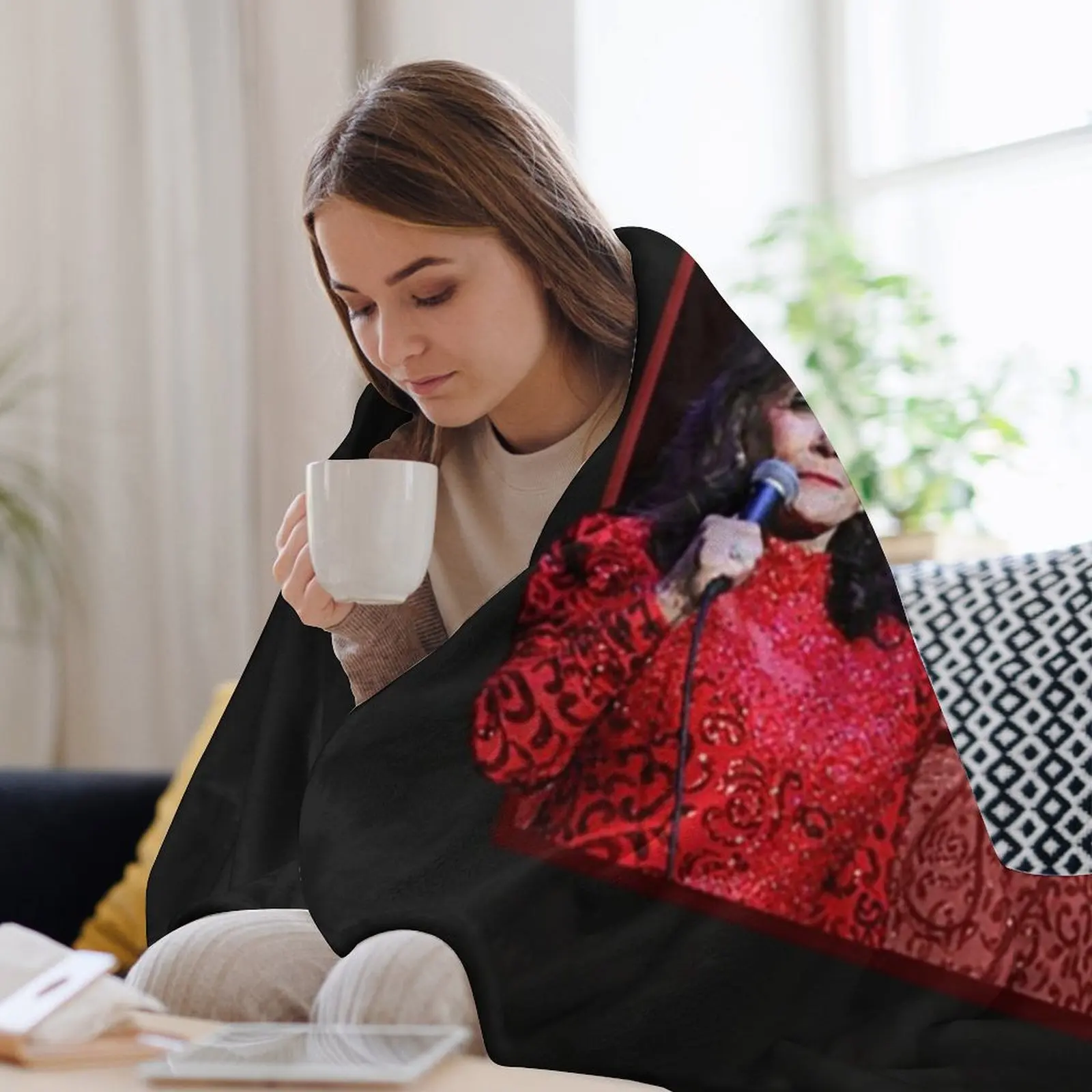 Одеяло loretta red Rip Декоративные пледы и Одеяла