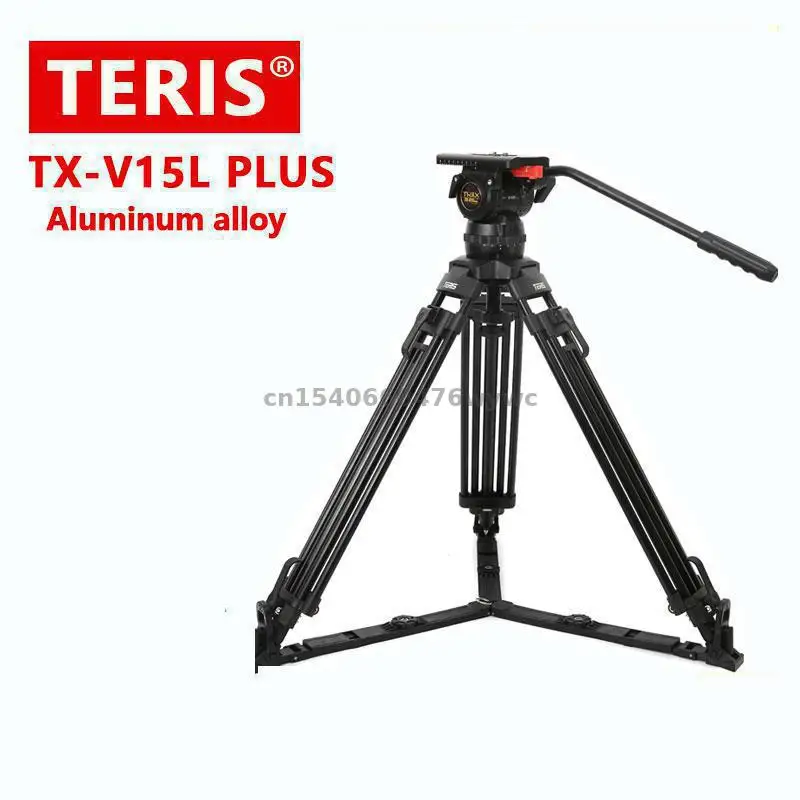 

TERIS TX-V15L Plus Professional Photography Camera Tripod Load 15KG Ball Head Tripod Full Kit Aluminum For Sony Canon Video