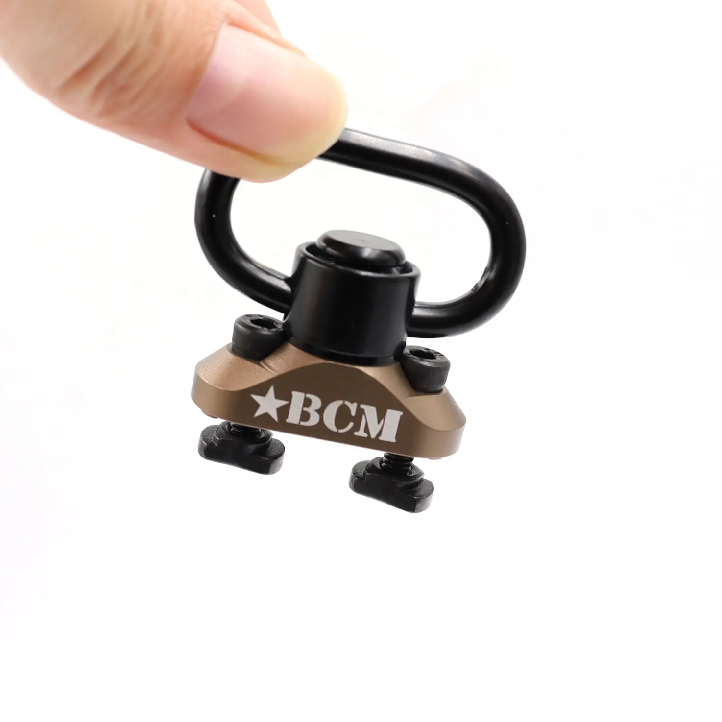 High Quality BCM QD Sling Swivel Adapter Rail Mount M-LOK Strap Buckle Loop Quick Release Steel SliSteel Push Button Swivels images - 6