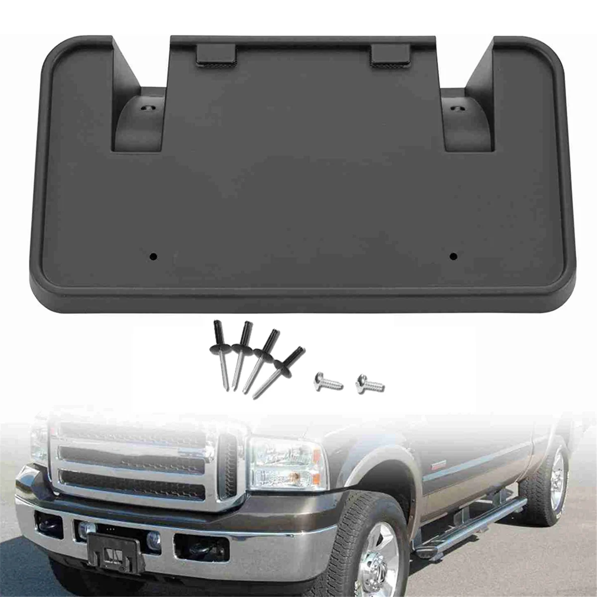 Рамка переднего номерного знака автомобиля F81Z-17A385-AA для Ford F250 F350 F450 F550 1999-2004 Excursion