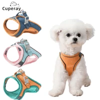 cat harness cat leash and harness set with reflective strips escape proof easy walk harness dog vest for puppy kitten rabbit