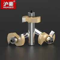 huhao 12 shank t sloting router bit with bearing industrial grade milling cutter slotting t type rabbeting woodwork tool
