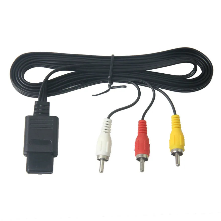 

Кабель RCA AV, 6 футов, 1,8 м, для N64 SNES Gamecube, Nintendo 64, прочный, 50 шт.
