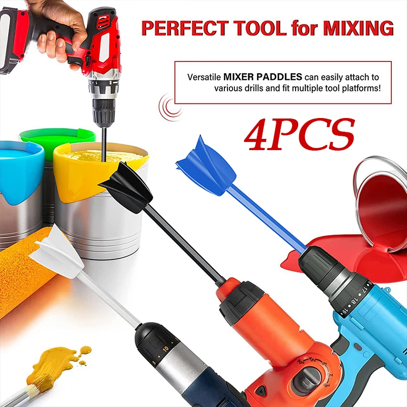 

Epoxy Mixing Stick Paint Stirring Rod Putty Cement Paint Mixer Attachment With Drill Chuck For Epoxy Resin Latex Oil Paint