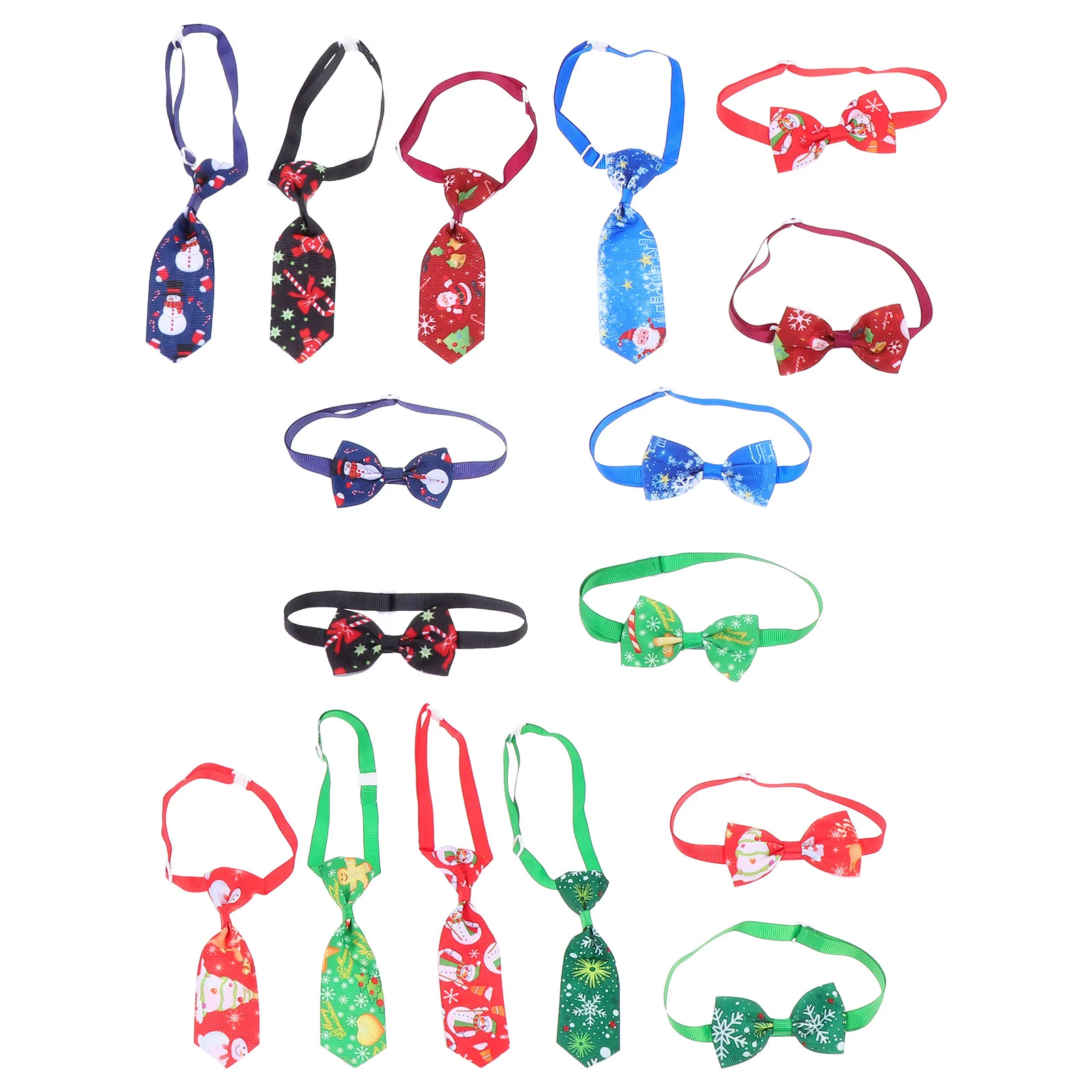 

16Pcs Xmas Tie Christmas Dog Costume Christmas Cats Tie Christmas Large Dog Tie Xmas Puppy Neckties