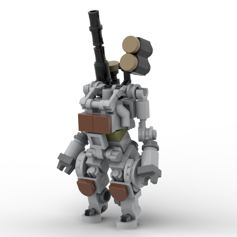 MOC Mobile костюм для девочки Женский робот модель Модульные строительные блоки