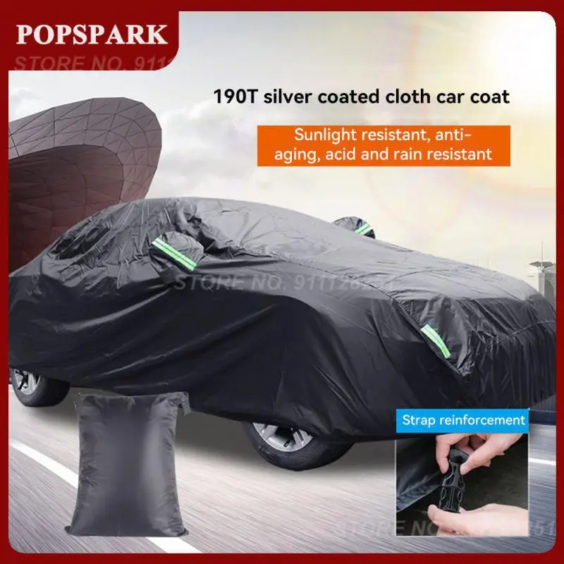 

Удобный автомобильный чехол с защитой от дождя и солнца, защита от ультрафиолета, прочная Полиэстеровая Светоотражающая полоса, автомобиль...