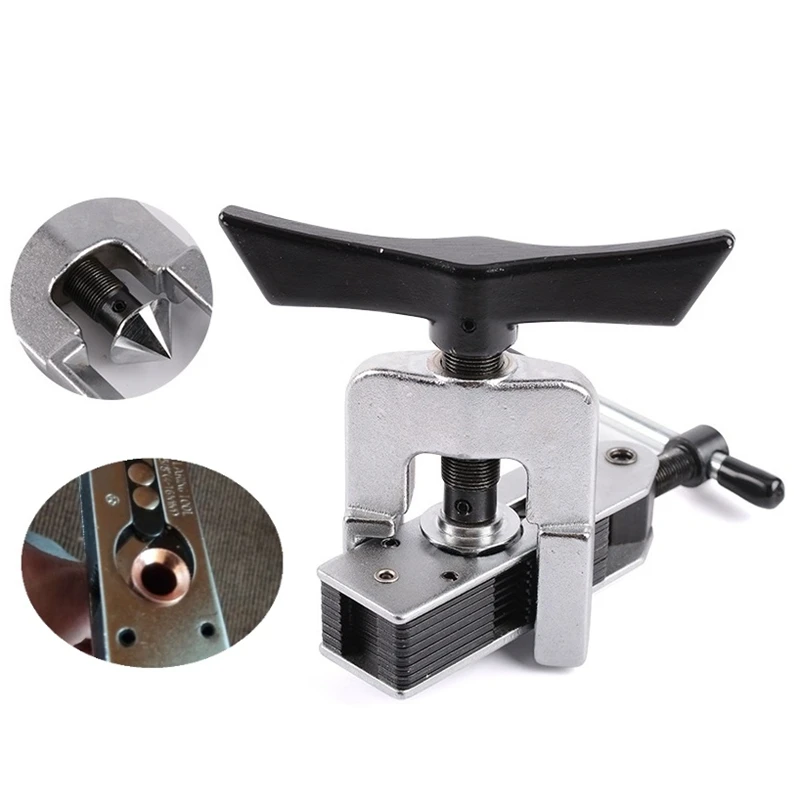 

Copper tube flaring 5-16mm Universal Flaring Tool Set Hand Pipe Expander for Angle Eccentric Cone Type Flaring Tool Kit Expandin