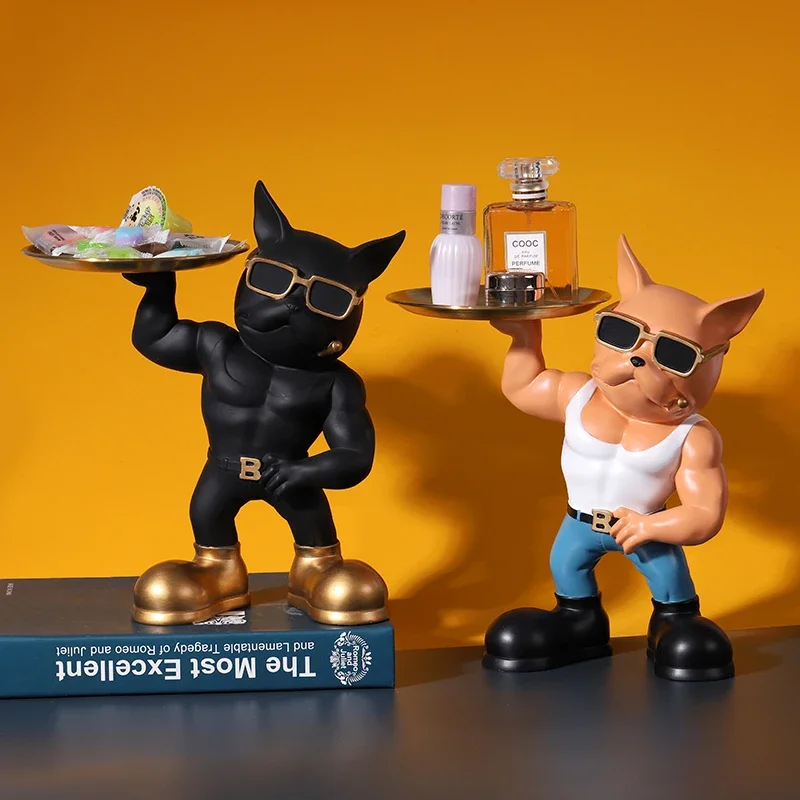 Статуэтка с надписью bouledogue Nordic en résine статуэтка собаки