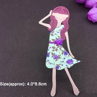 butterfly girl dress metal cutting dies new 2022 stencils scrapbooking embossing punch paper card making diy stamps template