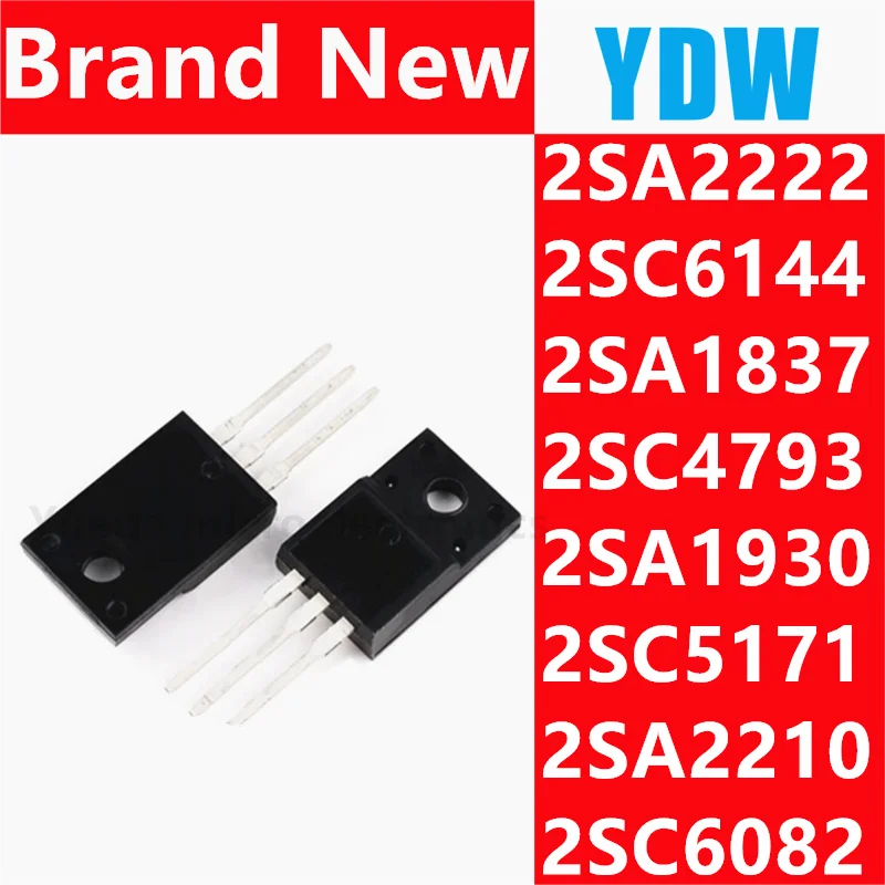 

10 шт 2SA2222 2SC6144 TO-220F 5 пар (5 шт A2222 + 5 шт C6144)(2SA1837 + 2SC4793)(2SA1930 + 2SC5171 )(2SA2210 + 2SC6082)