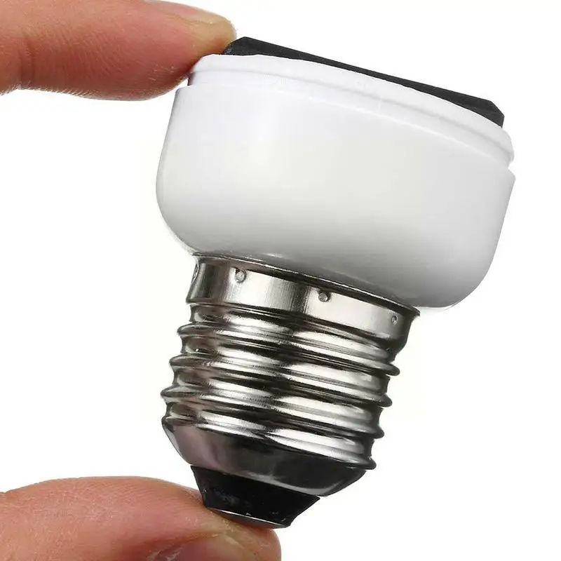 

E27 Lamp Light Socket Holder Screw Bulb Convert To US Outlet light Female sockets White EU Power P6B6
