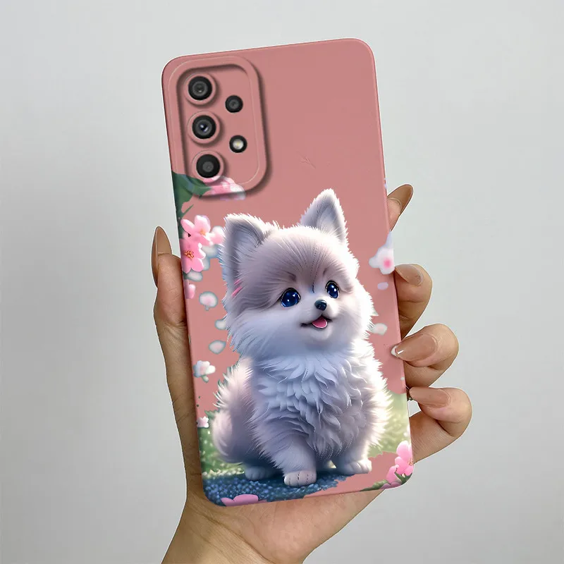 Милый чехол для телефона Samsung Galaxy A33 искусственный модный мультяшный рисунок