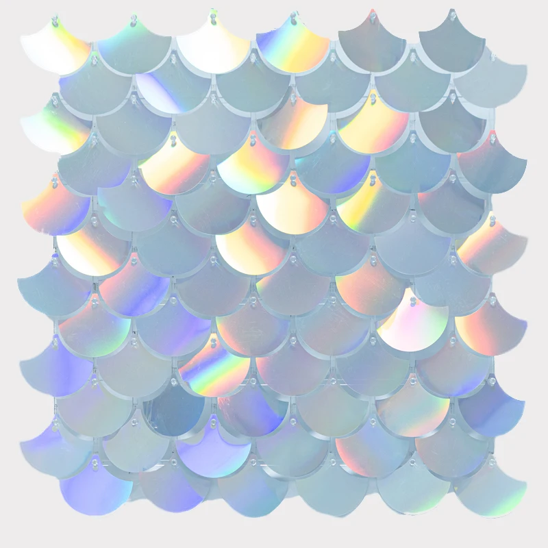 21 шт. панели с блестками в форме рыбьей чешуи 90 м x 210 см мерцающая стена флаблат