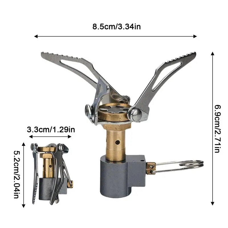 Mini Kuchenka z plecakiem Składana turystyczna zewnętrzna Przenośna kuchenka Obóz Sprzęt do gotowania Naczynia na świeżym powietrzu Narzędzie