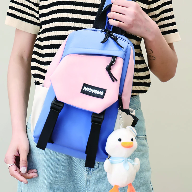

Casual Female Backpack Women's Anti Theft Nylon School Bags Multifunctional Travel Rucksack Preppy Style Bagpack Girls Bookbags