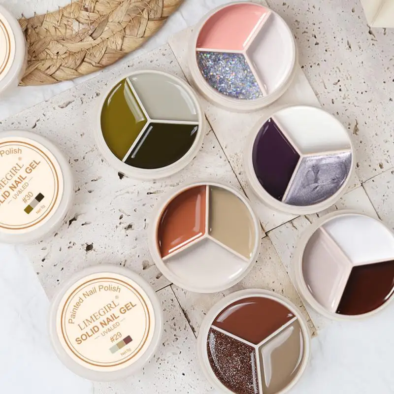 Полуперманентный Гель-лак для ногтей 3/4 цвета |