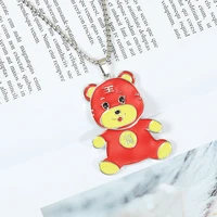 cute chinese zodiac tigger necklace for women fashion exquisite stainles jewelry choker 2022 new hot sale wholesale customizable