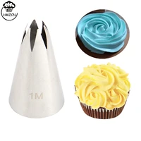 1pcs rose pastry nozzles cake decorating tools flower icing piping nozzle cream cupcake tips weddingbaking accessories 1m