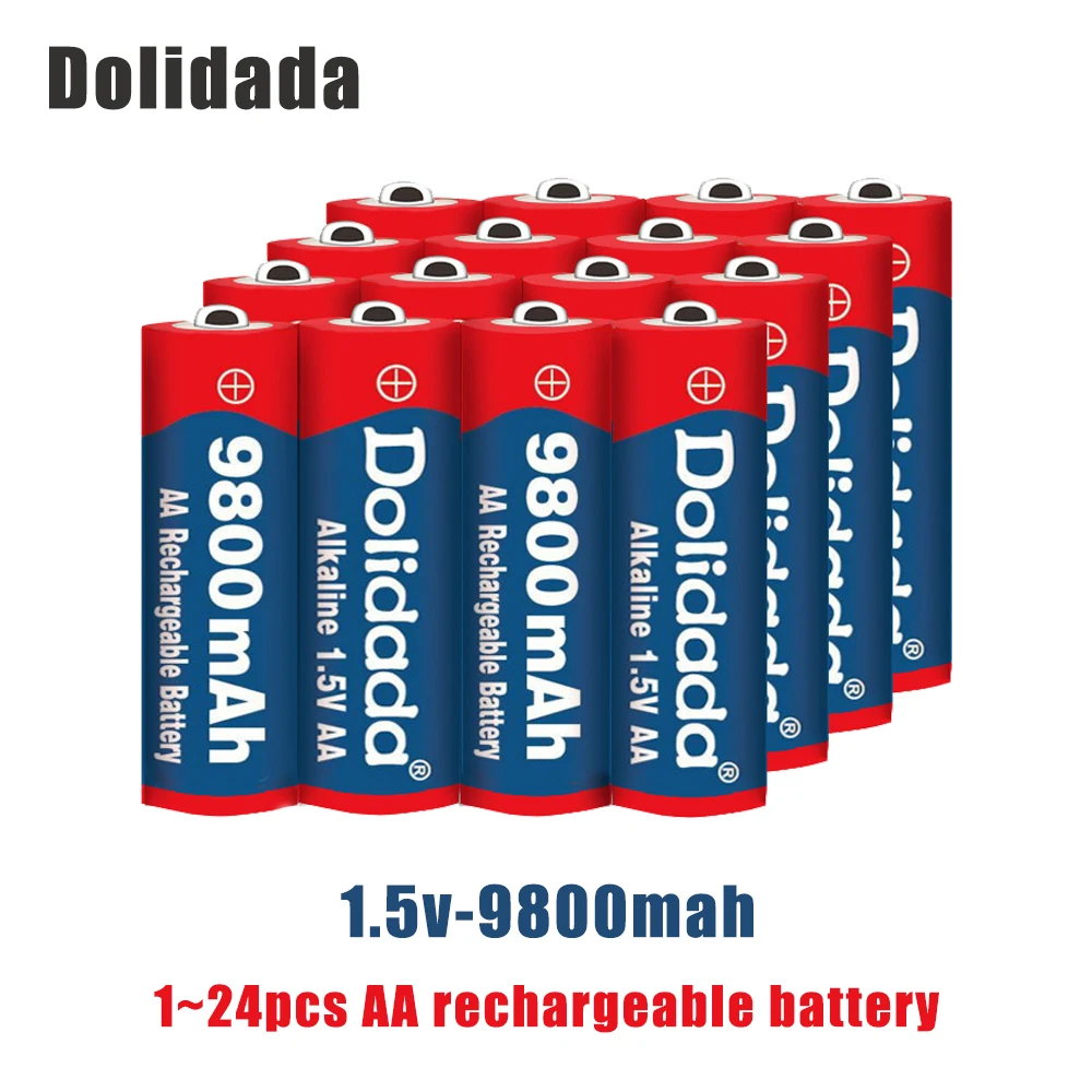 

Аккумуляторные батарейки АА, 9800 мАч, 1,5 В, 1-24 шт./партия