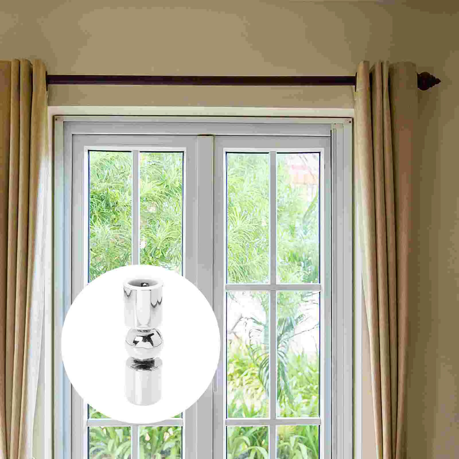 

Rod Curtain Connector Corner Window Elbow Bracket Metal Supply Windows