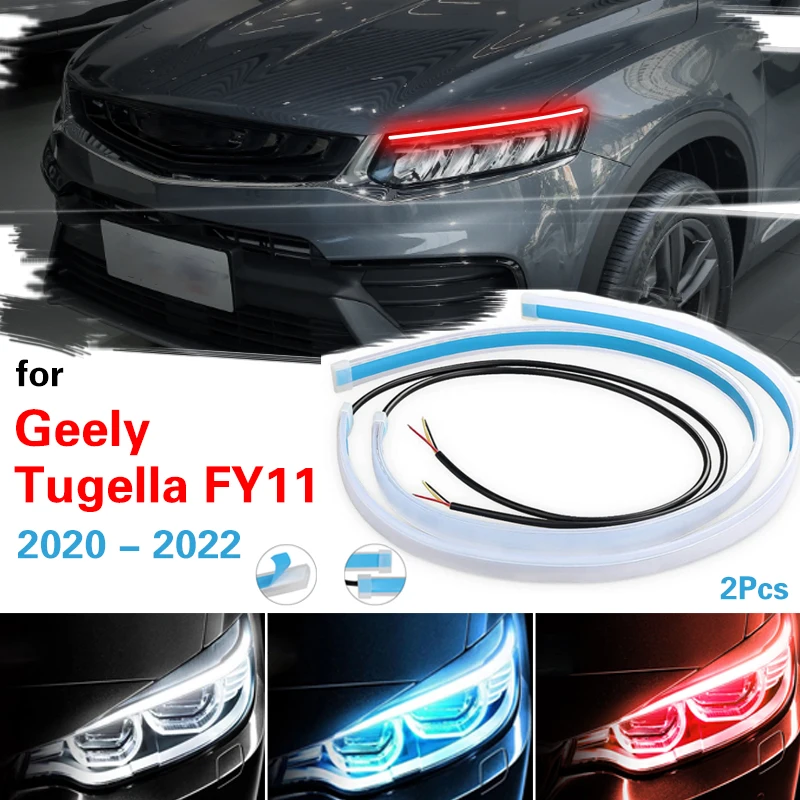 2x налобный фонарь полоса сканирования светодиодный светильник для беговой воды