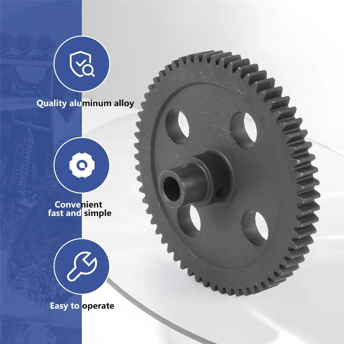 Зубчатая передача Diff основная Шестерня 62T редуктор 0015 для WLtoys 12428 12423 1/12