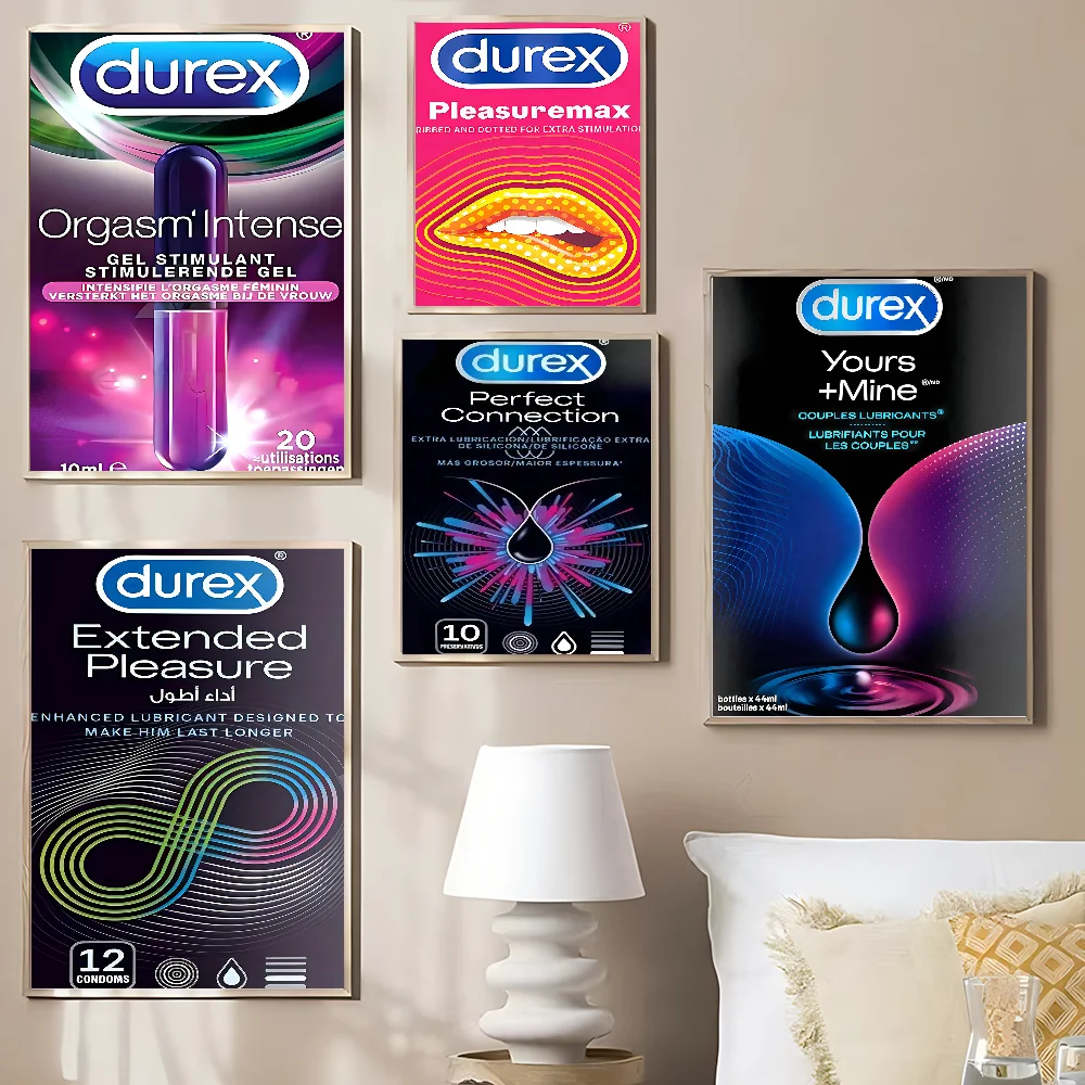 Sexy Condom Brand D-Durexes Good Quality Prints And Posters Whitepaper Artwork Wall Decor