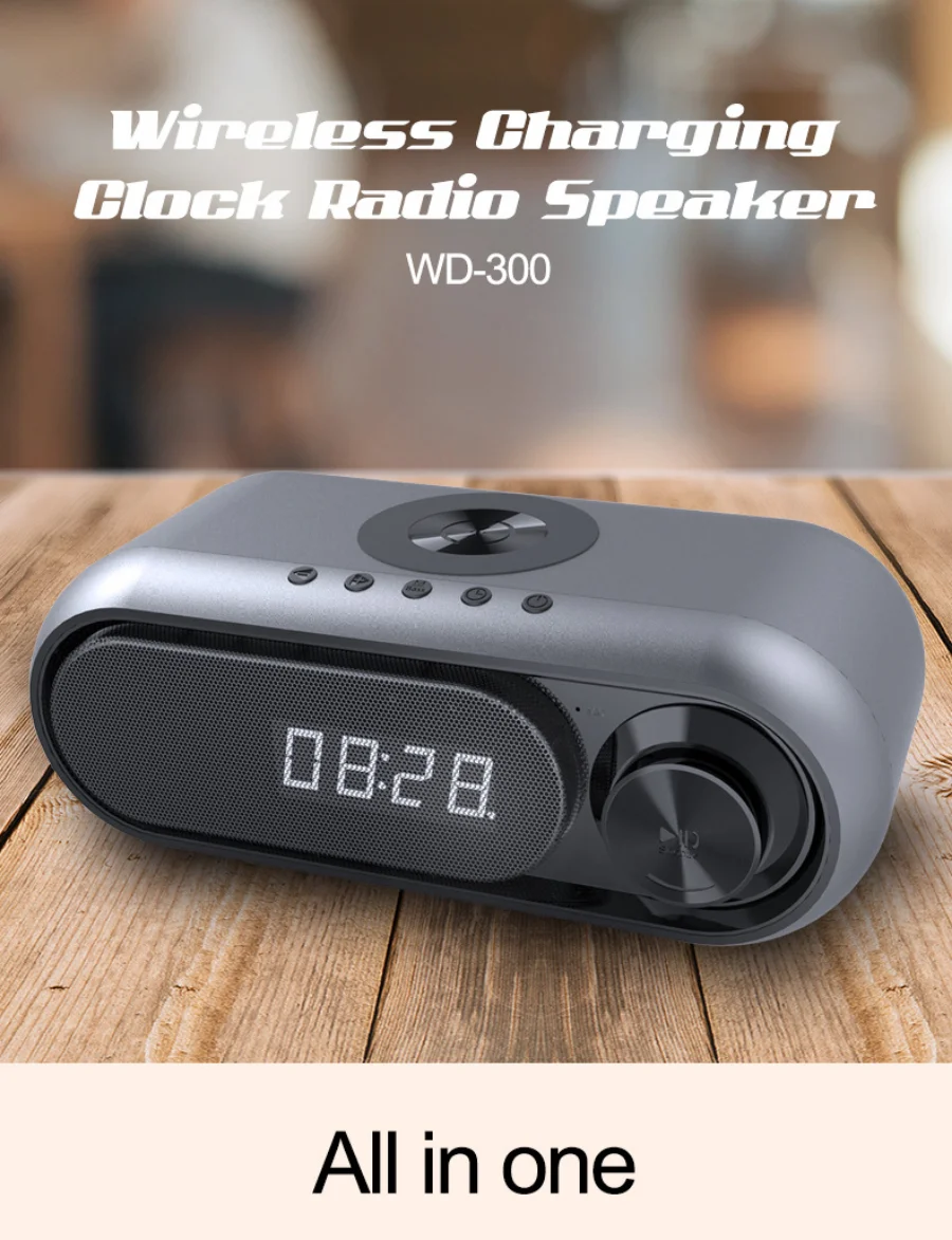 Alarm Fm Radio Bluetooth Speaker 3 Ln 1 Multifunctional Tf Speaker With Usb Charge Out Port Caixa De Som