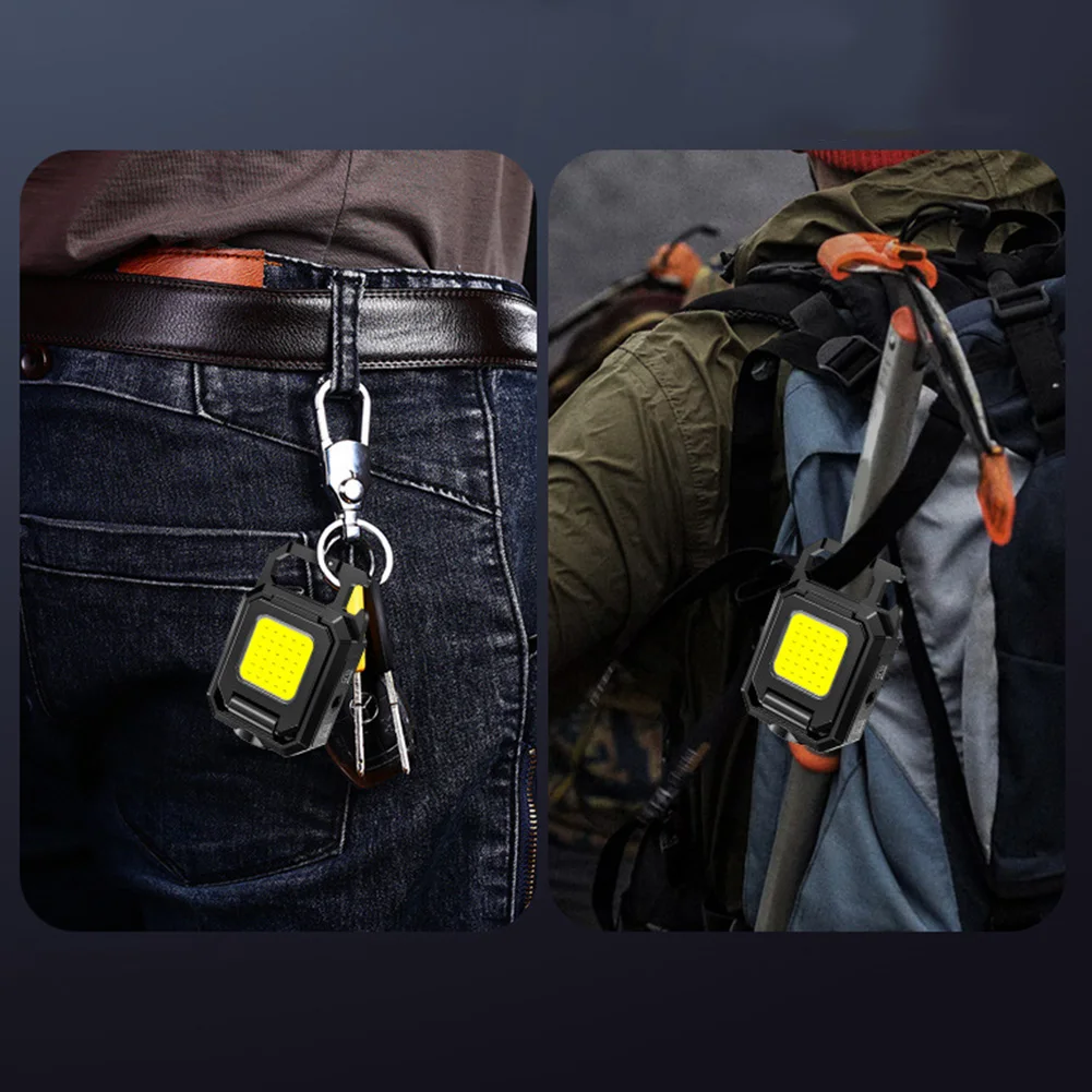 

XPE миниатюрный фонарик-брелок, 800 лм, COB, мАч, Type-C, USB, перезаряжаемый, IPX4, водонепроницаемый, для активного отдыха, кемпинга, походов