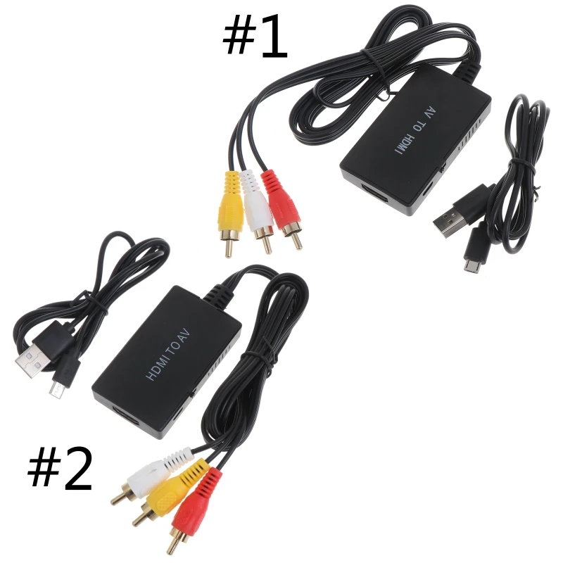 

Видеоадаптер RCA AV в HDMII-совместимый конвертер адаптер для xbox/для PS3/STB