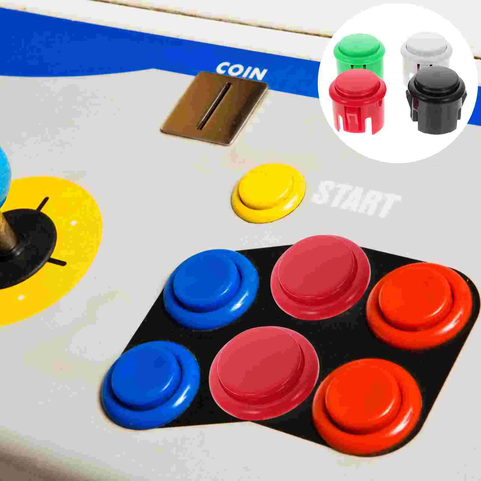

4Pcs Durable Plastic Buttons Button Plaything Game Machine Switch DIY Buttons