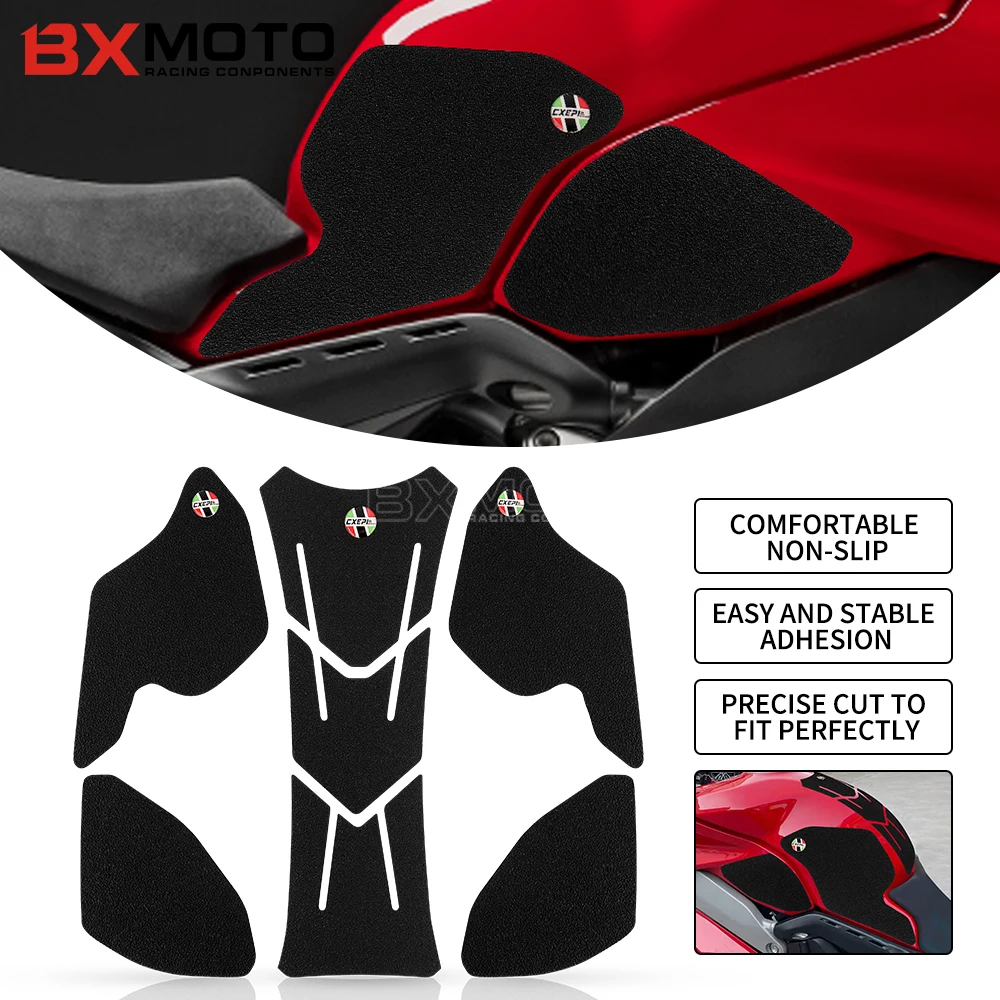 

For DUCATI V4 V4S V4R 2017 2018 2019 2020 2021 Water Proof New Motorcycle Parts Non-slip Gas Oil Fuel Tank Pad Protector Sticker